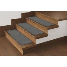 Ottomanson Softy Collection Red 9 In X 26 In Rubber Back Stair Tread Cover Set Of 7 Sst2610 7 The Home Depot Stair Tread Rugs Carpet Stair Treads Stair Treads