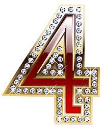 Gold And Red Number Four Png Clipart Image Gallery Yopriceville High Quality Images And Transparent Png Free Clipa Clip Art Free Clip Art Scrapbook Images