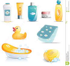 Baby Bath Time Icon Set Stock Illustration Illustration Of Bathroom 16107432