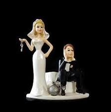 Vintage Wedding Cake Topper Bride Groom Ball And Chain And Key Comical Cake Topper Funny Vintage Wedding Cake Topper Wedding Cakes Vintage Wedding Cake Toppers