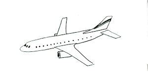How To Draw An Aeroplane- In Easy Steps Advanced.tutorial Of Drawing  Technique - Youtube