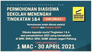 Program ini merupakan untuk mahasiswa s1, s2. Biasiswa Yayasan Pahang 2021 Syarat Permohonan Semakan