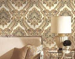 4d wallpaper extral tick spabish wall paper available @ 5k per rolls cover 5.3 sqmtrs. Gold Brown Damask Call 254741889754 Wallpaper Kenya