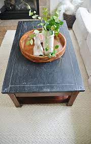 I am doing a kitchen wall as well, this can be great if you have children that like to draw. Chalkboard Top Coffee Table Makeover Liz Marie Blog