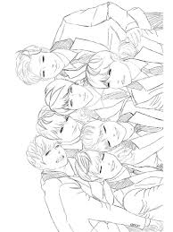 bts coloring page