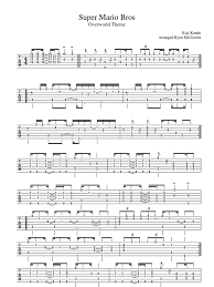 Here is what all of the parts sound like together. Super Mario Bros Overworld Theme Sheet Music For Guitar Tab Video Game Design Leisure Activities