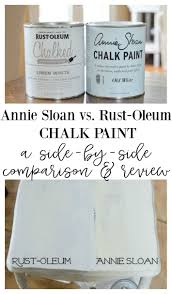 Annie Sloan Chalk Paint Vs Rust Oleum Chalked Paint Chalk Paint Vs Paint Furniture Chalk Paint Furniture