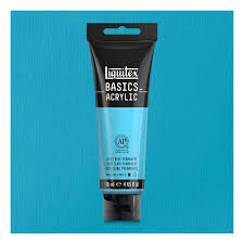 Basics Acrylic Paint Light Blue Permanent By Liquitex Cheap Joe S Art Stuff