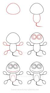 How To Draw A Lizard Rock Painting Patterns Drawings Easy Drawings
