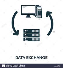Collection of high quality black outline logo for web site design and mobile apps. Server Data Exchange Symbol Line Style Icon Design Ui Abbildung Server Datenaustausch Symbol Piktogramm Isoliert Auf Weiss Fertig In Web Design Anwendungen Software Druck Verwenden Stockfotografie Alamy