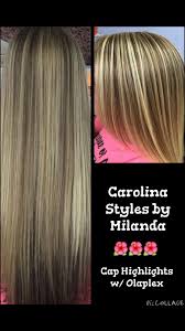 Cap Highlights With Olaplex Haubenstrahnchen Kastanienbraune Haarfarbe Haare Heller Machen