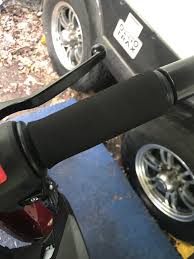 Grip puppies are not very thick but they do make a noticeable difference in diameter. Grip Puppies Ninja 400 Riders Forum