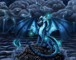 Blue Thunder Lightning Dragon Dragon Pictures Dragon Art