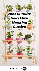 How To Make Your Own Hanging Garden Garden Hanging Hanging Garden Hanging Plants House Plants Decor