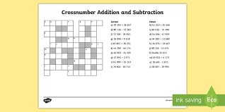 As the cartoonist for two nationally syndicated comic strips and an editorial cartoon, he sleeps through the majority of his spare hours. Uks2 Crossnumber Addition And Subtraction Worksheet Worksheet