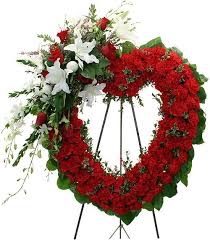 Need a floral arrangement for the. Heart Shaped Spray Heart Wreaths Repinned By Villeresflorist Com Funeral Floral Arrangements Funeral Flower Arrangements Funeral Flowers