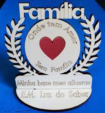 Lembrancinha dia das crianças lindinha. Lembrancinhas Dia Da Familia Personalizada Mdf No Elo7 Fenix Laser 121fe38