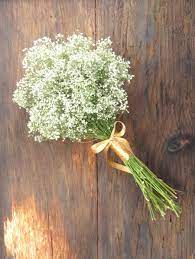 Simple Dried Baby S Breath Bouquet Bridesmaid Bouquet Baby S Breath Alternative Wedding Bouquet Babys Breath Bouquet Bridesmaids Alternative Bouquet