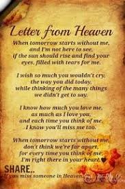 Birthday Message To My Husband In Heaven I Love This Letter From Heaven I Miss My Husband Who Went To Heaven On 9 5 11 I Love You Jack Letter From Heaven Grief Quotes Inspirational Quotes