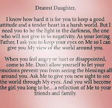 Beautiful Letter From God To His Dearest Daughters Christian Quotes Quotes Dear Daughter