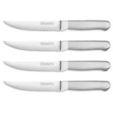 Kitchenaid Classic 4pc 4 5 Forged Brushed Stainless Steak Knives Kitchenaid Classic Steak Knives Steak Knife Set