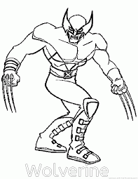 Free x men coloring page to print and color, for kids. X Men Coloring Pages