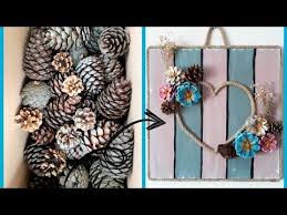 Malzemeler Dogadan Muhtesem Kozalak Boyama Fikri Diy Youtube 2020 Doga Hediyeler Dekorasyon