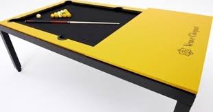 Metal Line Table By Fusiontables Saluc In 2020 Pool Table Dining Table Pool Table Billiards
