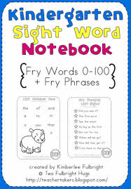 Two Fulbright Hugs Teacher Time Savers Sight Words Sight Words Kindergarten Sight Word Notebooks Sight Words