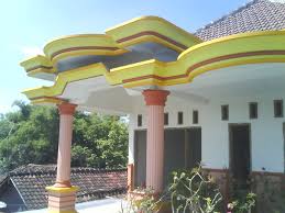 Hijau menjadi salah satu warna yang cukup digemari carport rumah minimalis desain modern. 40 Warna Cat Lisplang Com Sisi Rumah Minimalis