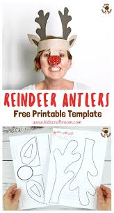 Make sure to include the part of the card with the year so that you'll always have the memento. Printable Reindeer Antlers Hat Childrens Christmas Crafts Christmas Kindergarten Childrens Christmas