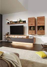 wohnwand buche massiv valnatura online bestellen in 2021 living room wall units living room tv wall living room decor