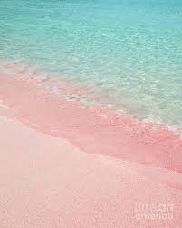 The jelly material of these slides adds to their '90s vibe. Beach Photograph Pink Sand Beach By Delphimages Photo Creations Pink Sand Beach Beach Background Beach Artist
