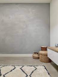 muur beton look effect grijs in 2021 woonkamerkleur wanden interieur woonkamer