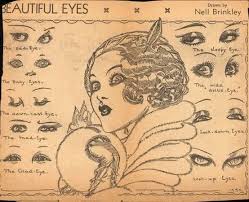 Beautiful Eyes Drawn By Nell Brinkley Makeup Illustration Art Vintage Eye Makeup