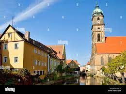 Altstadt und der St. Martin Kirche von Amberg, Deutschland, Bayern, Amberg  Stockfotografie - Alamy