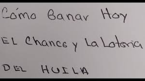 Lotería del huila sorteo 4481 del 9 de febrero 2021. Como Ganar El Chance Hoy Con La Loteria Del Huila En Colombia Numeros Ganadores Ultimo Sorteo Azar Youtube