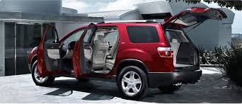 2012 Gmc Acadia Acadia Slt In Red Jewel Tintcoat Shown With Available Power Liftgate Gmc Vehicles Buick Gmc Crossover Cars