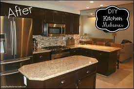 Use 120 grit sandpaper to lightly sand the cabinets. Diy Staining Kitchen Cabinets Dark Espresso Stained Kitchen Cabinets Kitchen Diy Makeover Classic Kitchen Cabinets