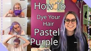Manic panic is a long lasting and well known semi permanent hair dye range. How To Dye Your Hair Pastel Purple Manic Panic Ultra Violet Youtube