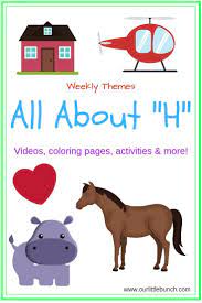 Letter H Letter Of The Week Series Our Little Bunch Letter H Activities For Preschool Preschool Letters Letter H Activities
