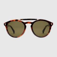 Sonnenbrille Mit Rundem Rahmen Aus Azetat Gucci Sonnenbrille Sonnenbrille Sonnenbrille Herren