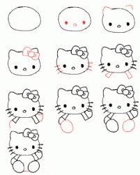 نتيجة بحث الصور عن رسومات اطفال لولو كاتي Drawing For Kids Hello Kitty Easy Drawings