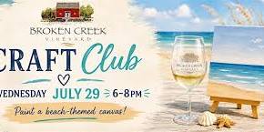 Craft Club Wednesday: Paint a beach-themed canvas!