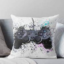 Ps Gaming Controller Throw Pillow By Aspireprints In 2021 Video Game Room Design Throw Pillows Game Room Design