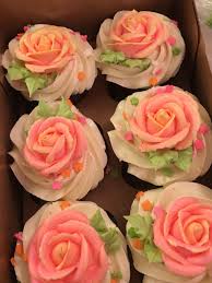 Salmon Rose Cupcakes By Sue Dessert Decoration Chocolate Wedding Cake Rose Cupcakes