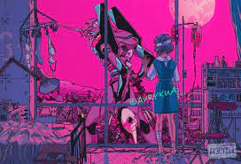 Unit 01 Poster Neon Genesis Evangelion 12 X 18 Illustration Wall Art Print Anime Art Fine Art Print Poster Rei Ayanami In 2021 Evangelion Art Neon Evangelion Evangelion