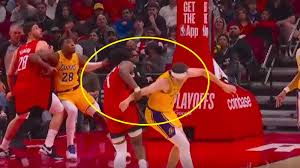 Amen Thompson under fire for an alleged dirty play on Austin Reaves