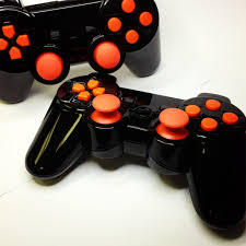 Black Orange Ps3 Modded Controller Intensafirestore