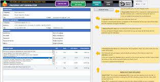 Packing List Template Excel Packing Slip Tracker Tool